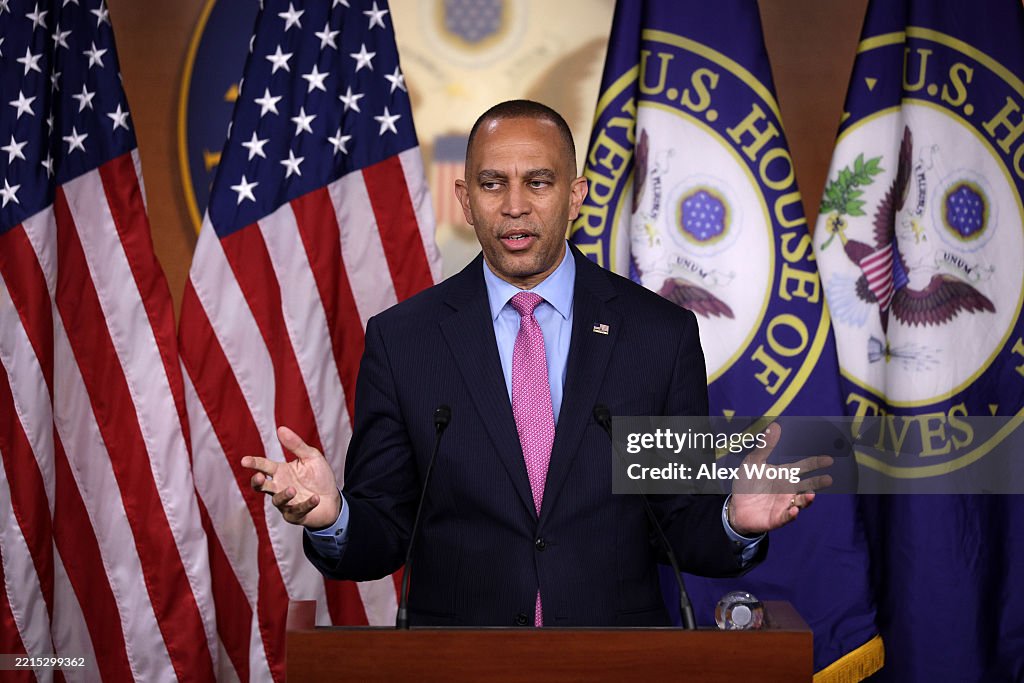 House Minority Leader Jeffries Holds Capitol Hill Press Conference