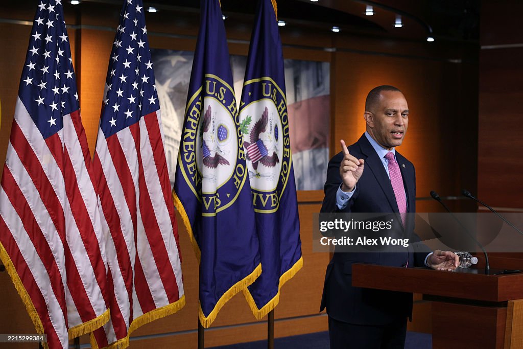 House Minority Leader Jeffries Holds Capitol Hill Press Conference