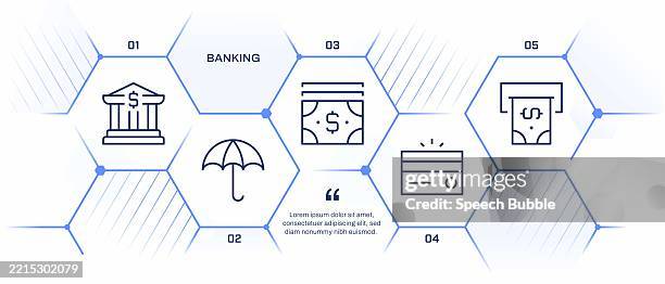 banking web banner template. - digital banking stock illustrations