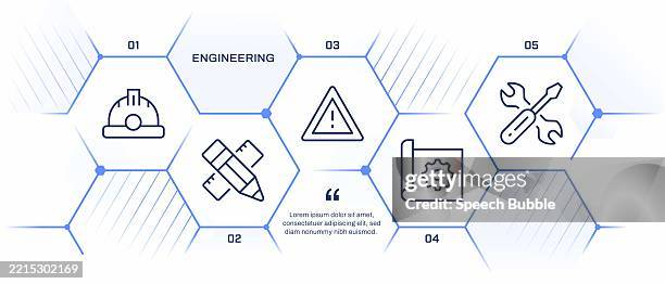engineering web banner template. - construction management stock illustrations