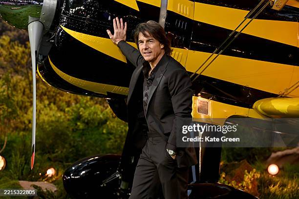 Tom Cruise attends the Global Premiere Red Carpet in support of "Mission: Impossible - The Final Reckoning" at Leicester Square on May 15 in London,...