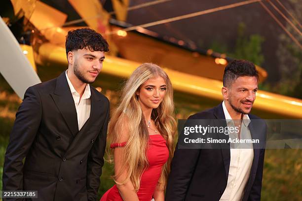 Junior Andre, Princess Andre and Peter Andre attend the "Mission: Impossible - The Final Reckoning" Global Premiere in Leicester Square on May 15,...