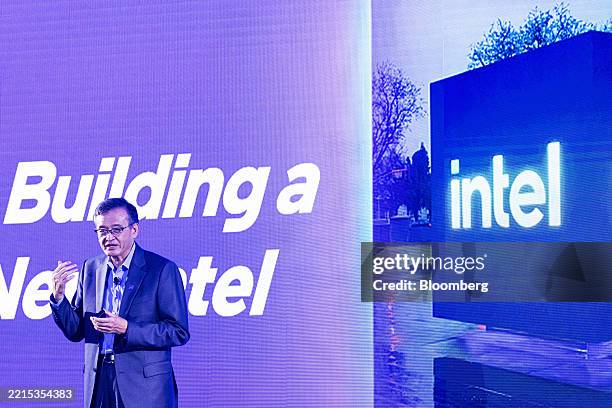 Lip-Bu Tan, chief executive officer of Intel Corp., during a news conference on the sidelines of the Computex conference in Taipei, Taiwan, on...