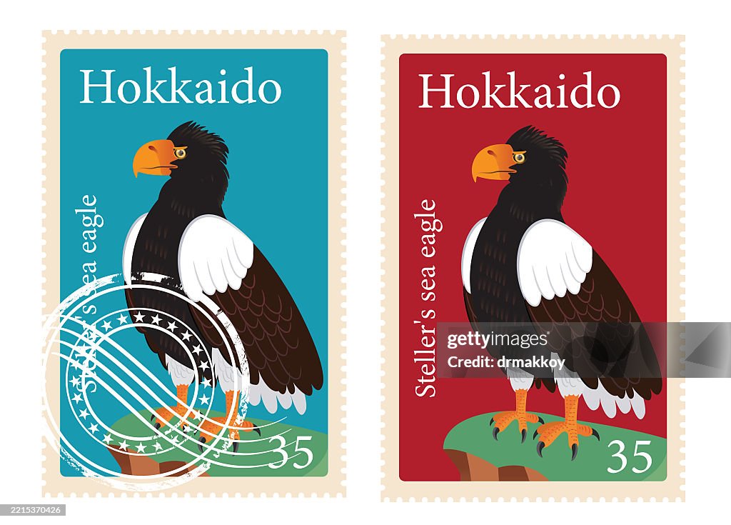 Hokkaido Stamps, Seller's Se Eagle