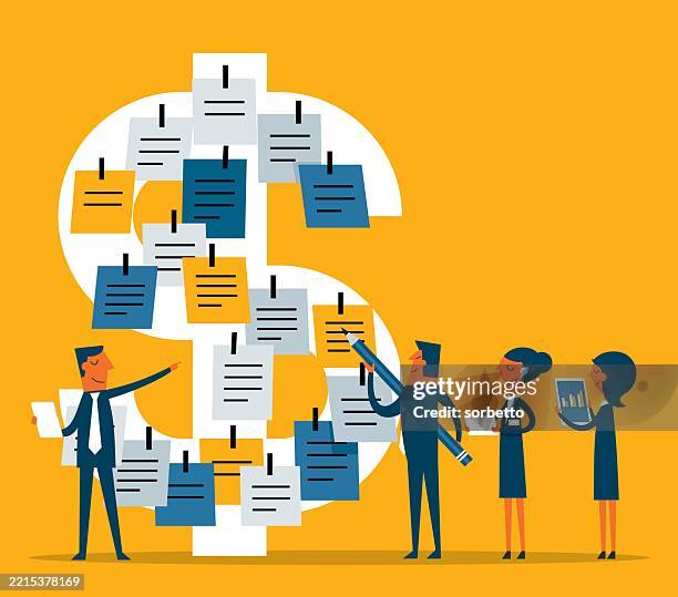 perfect business plan - integrated solutions stock illustrations