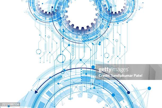 abstract technology background. communication and engineering concept. - circuit board stock illustrations stock illustrations