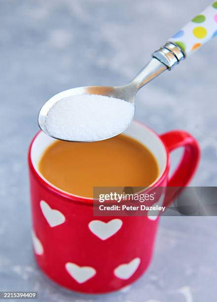 coffee - tea with sugar. - tablespoon stock pictures, royalty-free photos & images