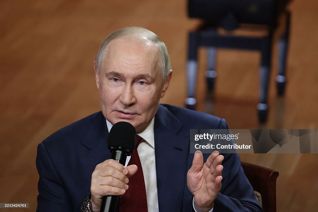 Russian President Vladimir Putin Visits The Sirius Education Center