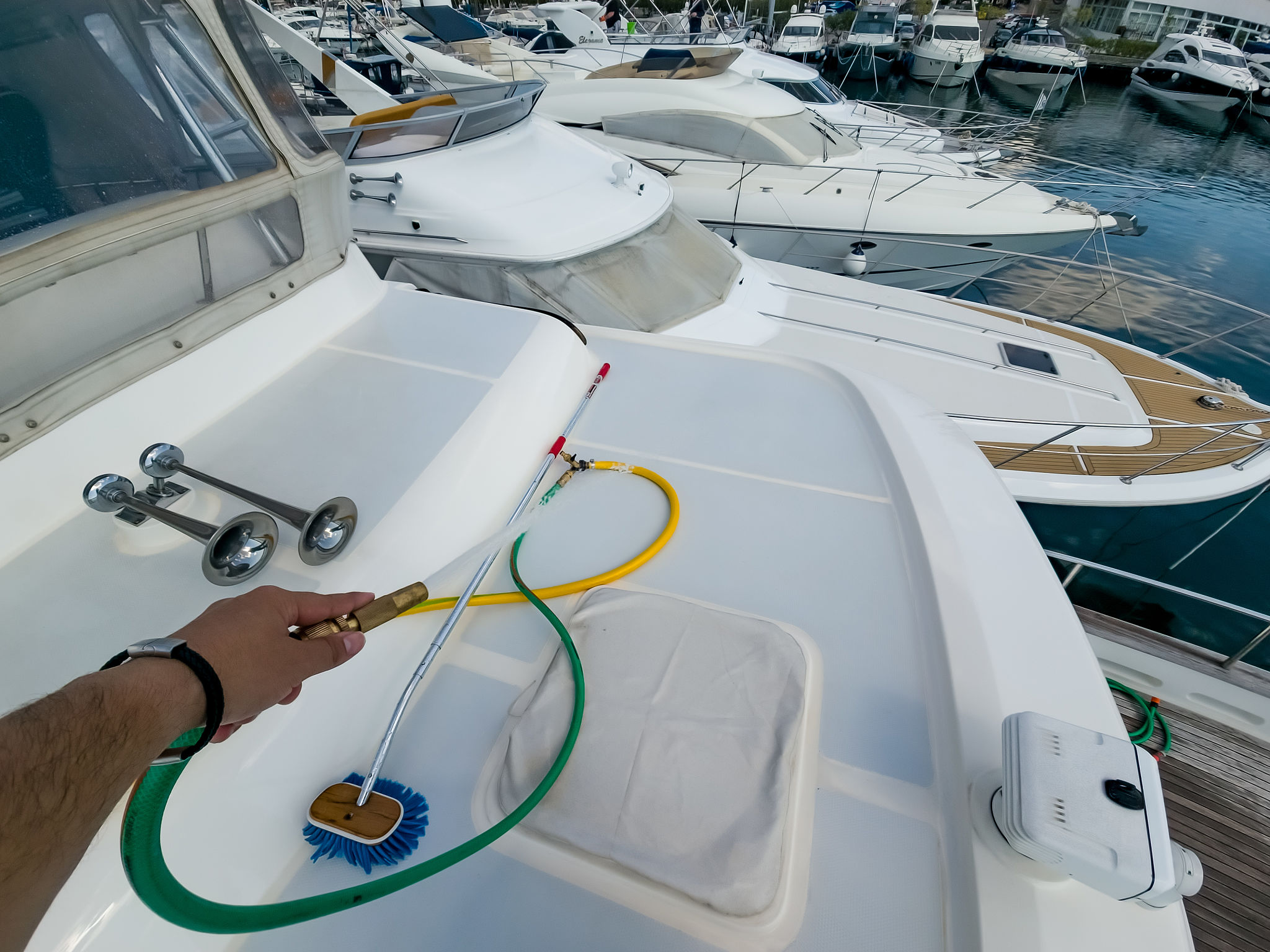 boat cleaning