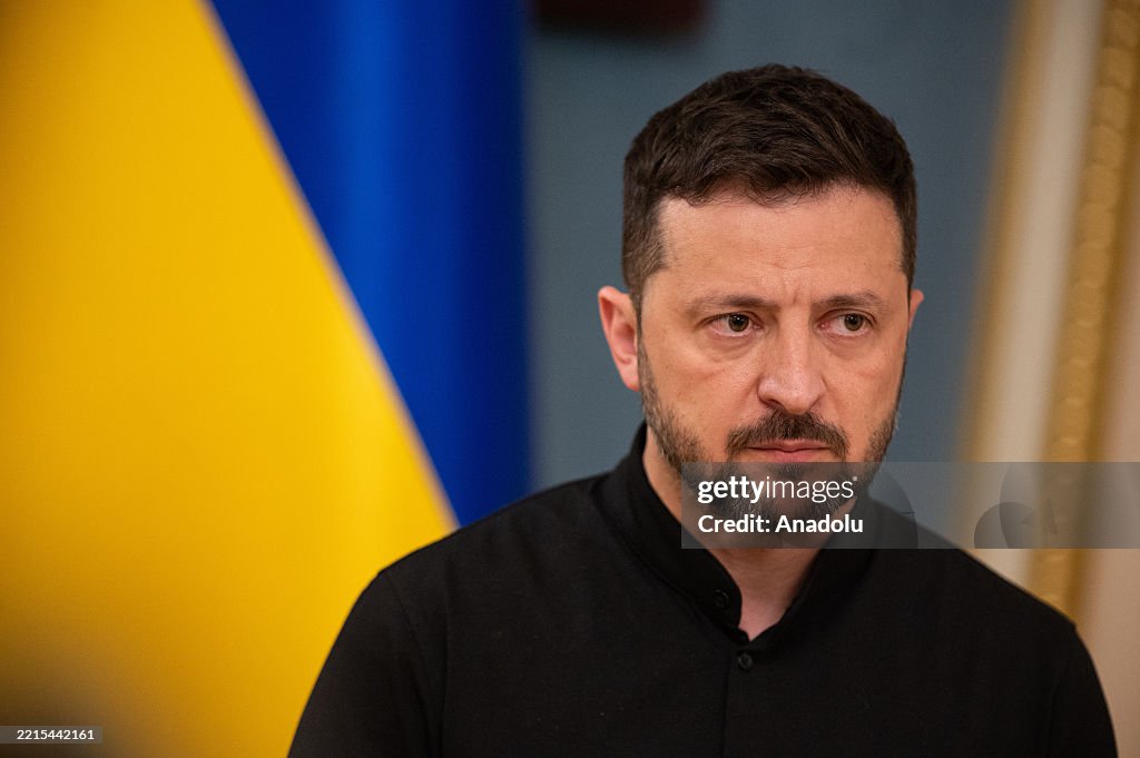Ukrainian President Volodymyr Zelensky...