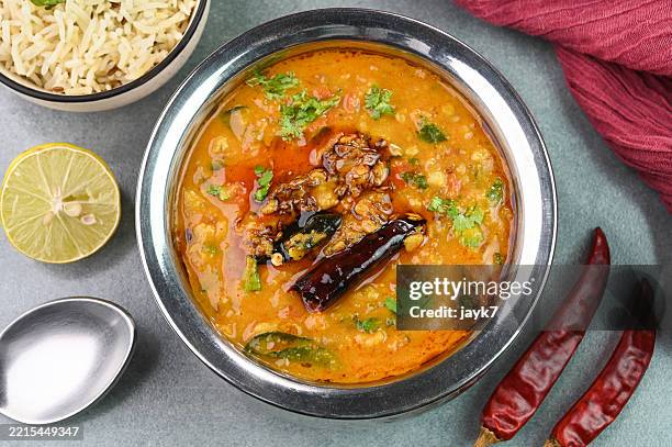 dal tadka dish - indian curry stock pictures, royalty-free photos & images