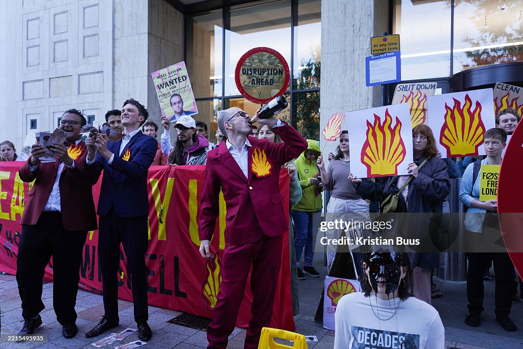 Shell Human Rights Commitments Climate and human rights campaigners stage a theatrical protest... News ...