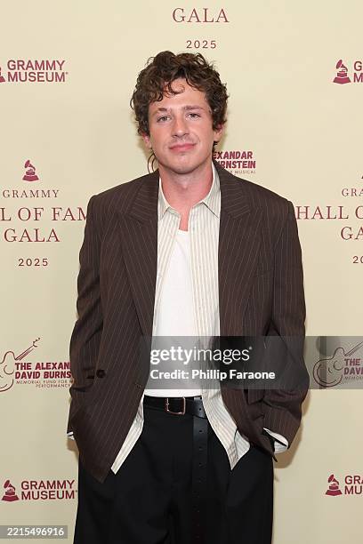 Charlie Puth attends the GRAMMY Hall Of Fame Gala at The Beverly Hilton on May 16, 2025 in Beverly Hills, California.
