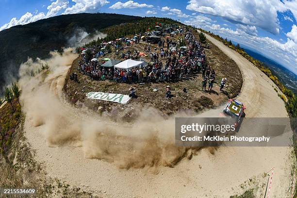 Ott Tänak of Estonia and Hyundai World Rally Team, competes in his Hyundai i20 N Rally1 during Day 3 of Rally de Portugal, Round 4 of the 2025 FIA...