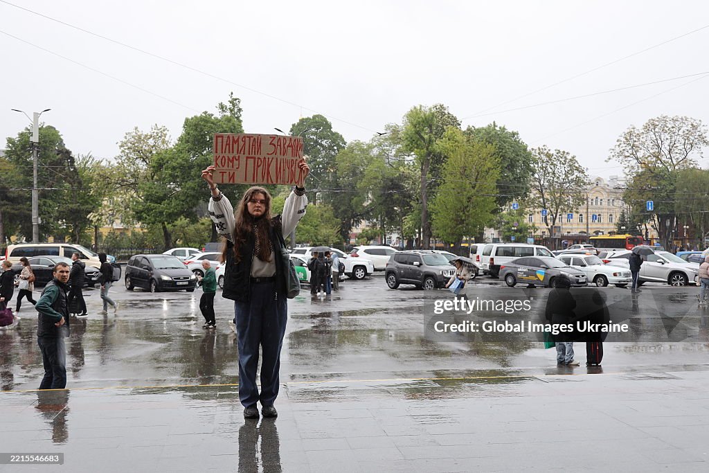 Minute Of Silence In Odesa