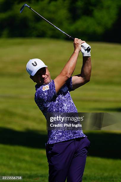Steve Webster of England in action on day three of the OFX Irish Legends 2025 at Mount Juliet Estate on May 17, 2025 in Thomastown, Ireland.