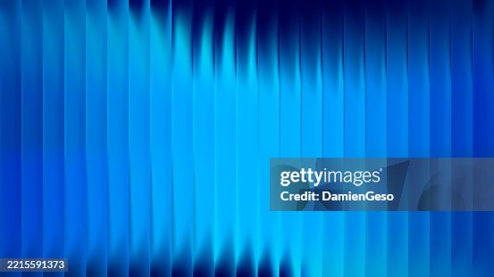Blue Ribbed Glass With 3d Background Effect Creates Abstract Line ...
