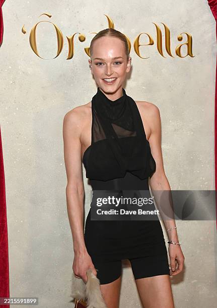 Jean Campbell attends the Orebella VIP launch party hosted by founder Bella Hadid at Sessions Arts Club on May 16, 2025 in London, England.
