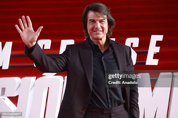 Tom Cruise arrives at the Mexico's premiere of 'Mission: Impossible - The Final Reckoning, at the National Auditorium, in Mexico City, Mexico on May...