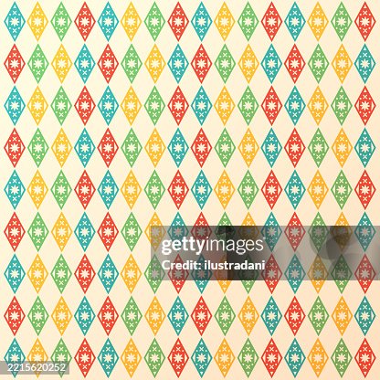 Ornate colored flags pattern Ornate colored flags pattern