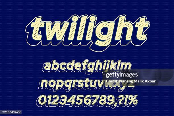 twilight editable text effect. text can be changed in "graphic styles" panel. - collect icon stock illustrations