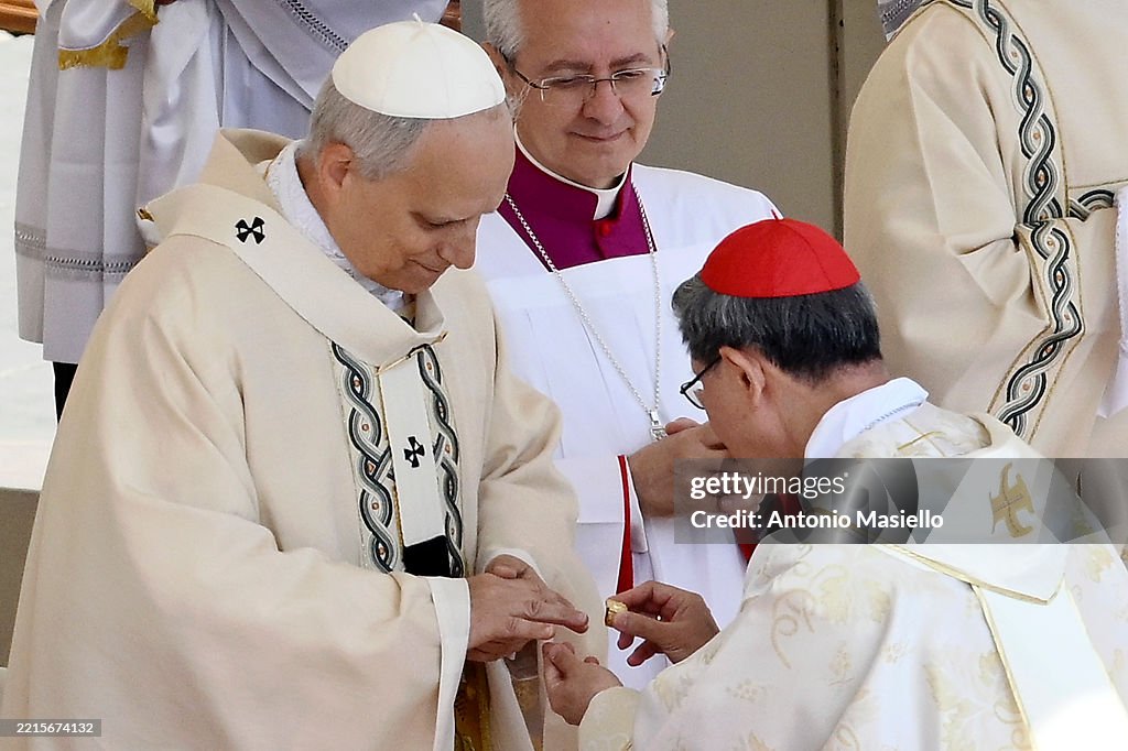 Pope Leo XIV Holds Inauguration Mass In St. Peter's Square