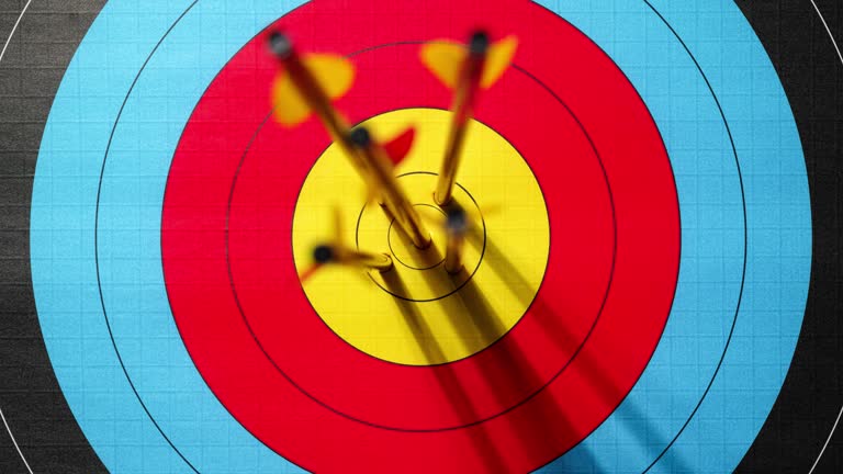 Hitting Target Animation 173 Archery Bullseye Targets Stock Videos, Footage, & 4K Video Clips ...
