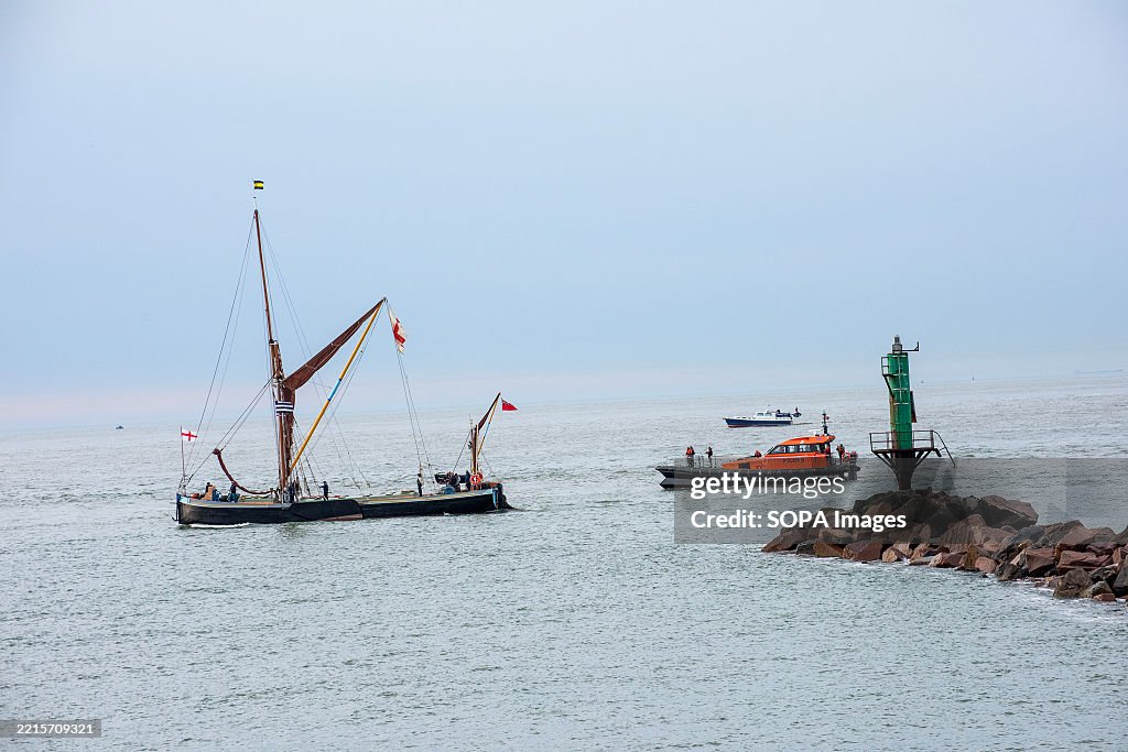 The Dunkirk Little ships followed by a lifeboat in Ramsgate...