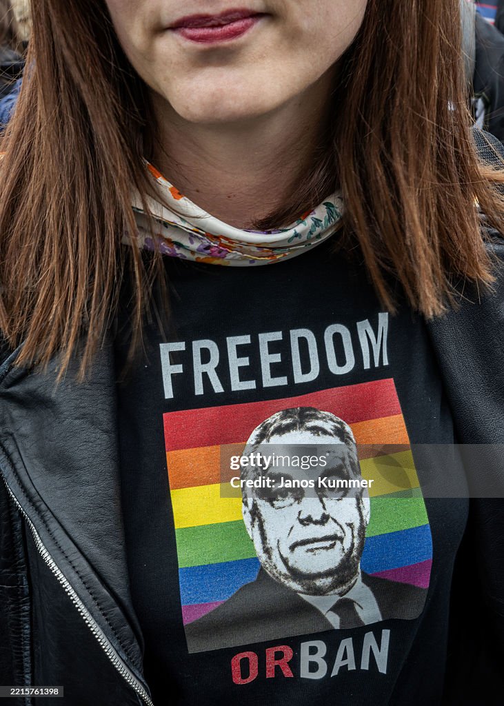 Protesters Demonstrate Against Public Transparency Bill In Hungary