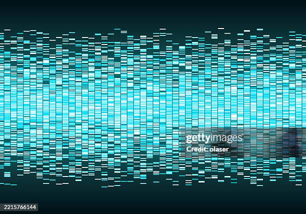 a vibrant linear pattern featuring alternating shades of blue and white, creating a dynamic visual rhythm. - dna mutation stock illustrations