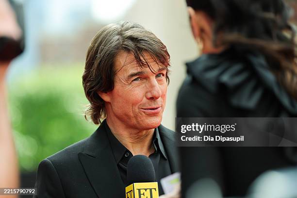 Tom Cruise attends the "Mission: Impossible – The Final Reckoning" New York Premiere at Lincoln Center on May 18, 2025 in New York City.