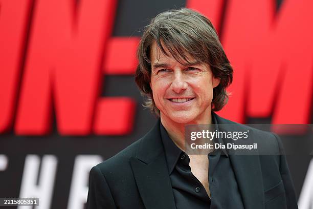 Tom Cruise attends the "Mission: Impossible – The Final Reckoning" New York Premiere at Lincoln Center on May 18, 2025 in New York City.
