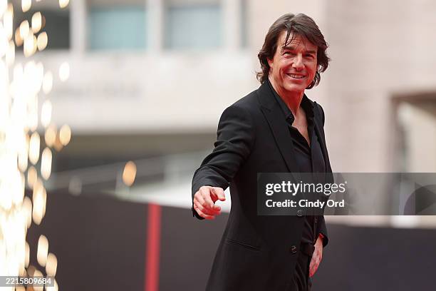 Tom Cruise arrives at the US Premiere of "Mission: Impossible – The Final Reckoning" at Lincoln Center Plaza in New York, New York on May 18, 2025.