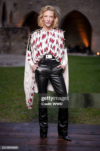 Cate Blanchett at the Louis Vuitton Cruise 2026 show held at the Palais des Papes on May 22, 2025 in Avignon, France.