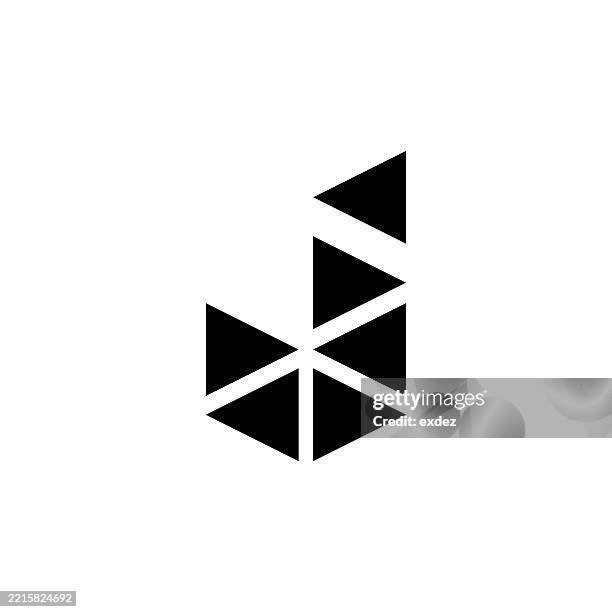 j letter based logo - generic-face-icon stock illustrations