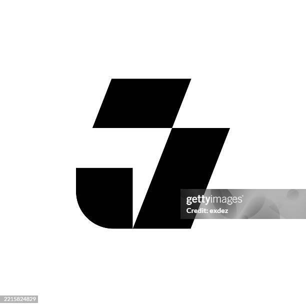j letter based logo - generic-face-icon stock illustrations