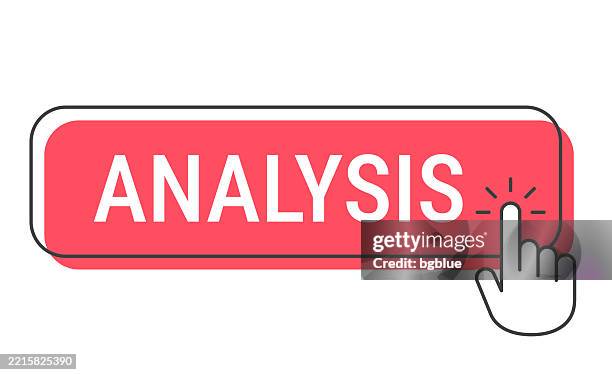 Add Analytes Button Analysis Click Button With Hand Cursor On White Background High-Res ...