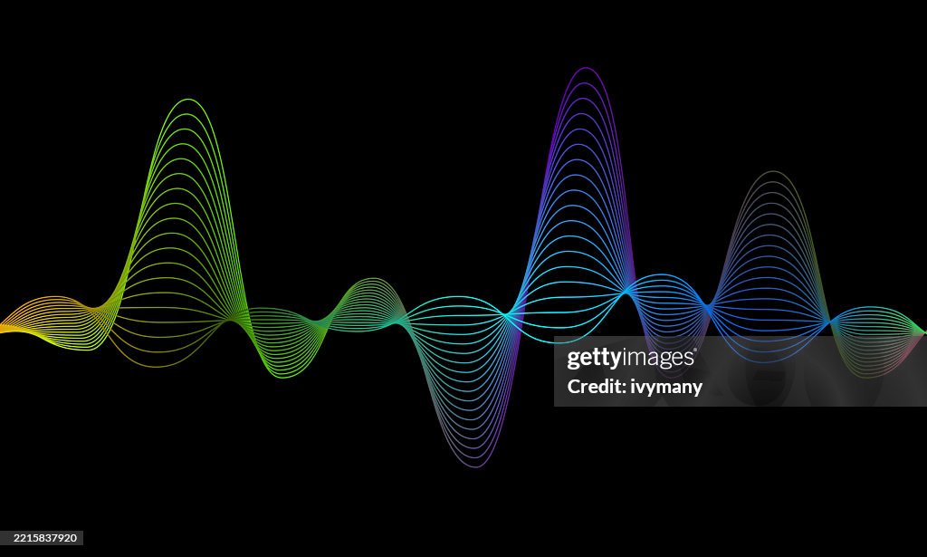 Audio Wave Motion Abstract Sound Wave Motion Technology Line Pattern Background High-Res ...