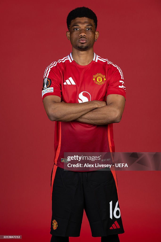 Amad Amad Diallo of Manchester United poses for a portrait during a Media ...