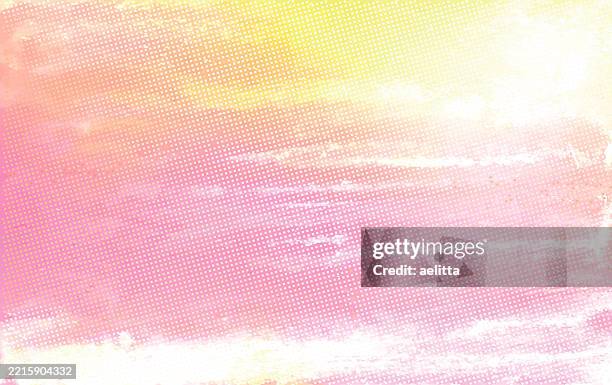 abstract background. pink and yellow. dots. spotted. - dot pattern vector yellow stock illustrations