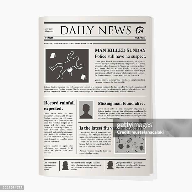 668 Vintage Newspaper Articles Stock Photos, High-Res Pictures