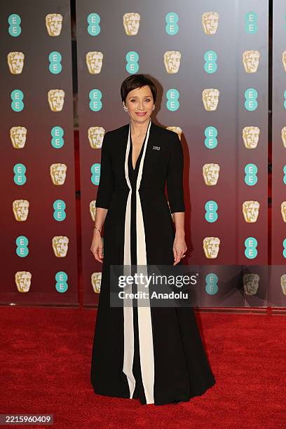 File photo dated February 18, 2018 shows Kristin Scott Thomas attending the EE British Academy Film Awards held at Royal Albert Hall on February 18,...