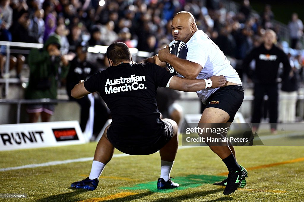 Runitu Abraham Tulisi competes against Chanel Mapusua during the RUNIT... News ...