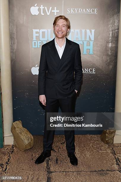 Domhnall Gleeson attends Apple's "Fountain of Youth" premiere at American Museum of Natural History on May 19, 2025 in New York City.