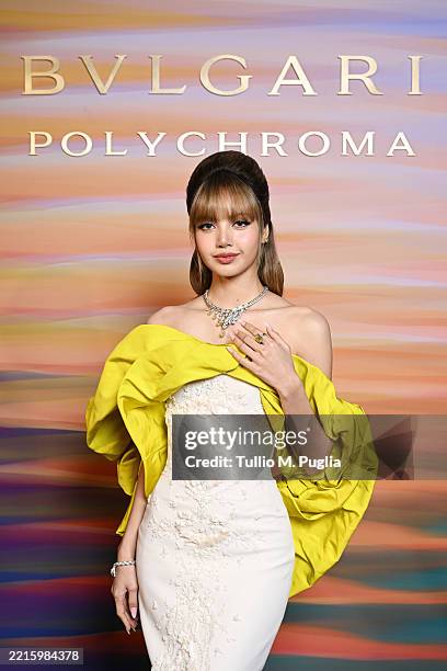 Lisa attends the Bvlgari Polychroma High Jewelry and High- End watches Event on May 19, 2025 in Taormina, Italy.