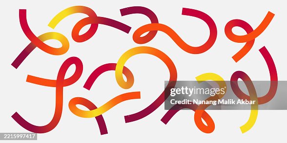 Resizable Lines Set with Colorful Gradient Pattern Resizable Lines Set with Colorful Gradient Pattern