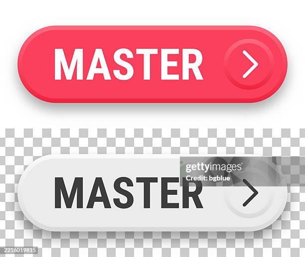 Digital Click Button Master 3d Click Web Buttons On Blank Background High-Res Vector Graphic ...