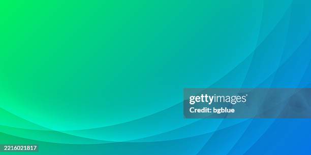 green abstract background with curves - trendy geometric design - turquoise abstract stock illustrations