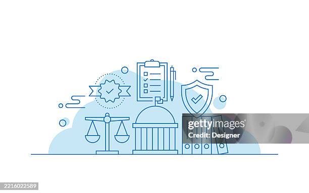 compliance related vector illustration. regulations, government, standards, requirements, transparency - rules stock illustrations