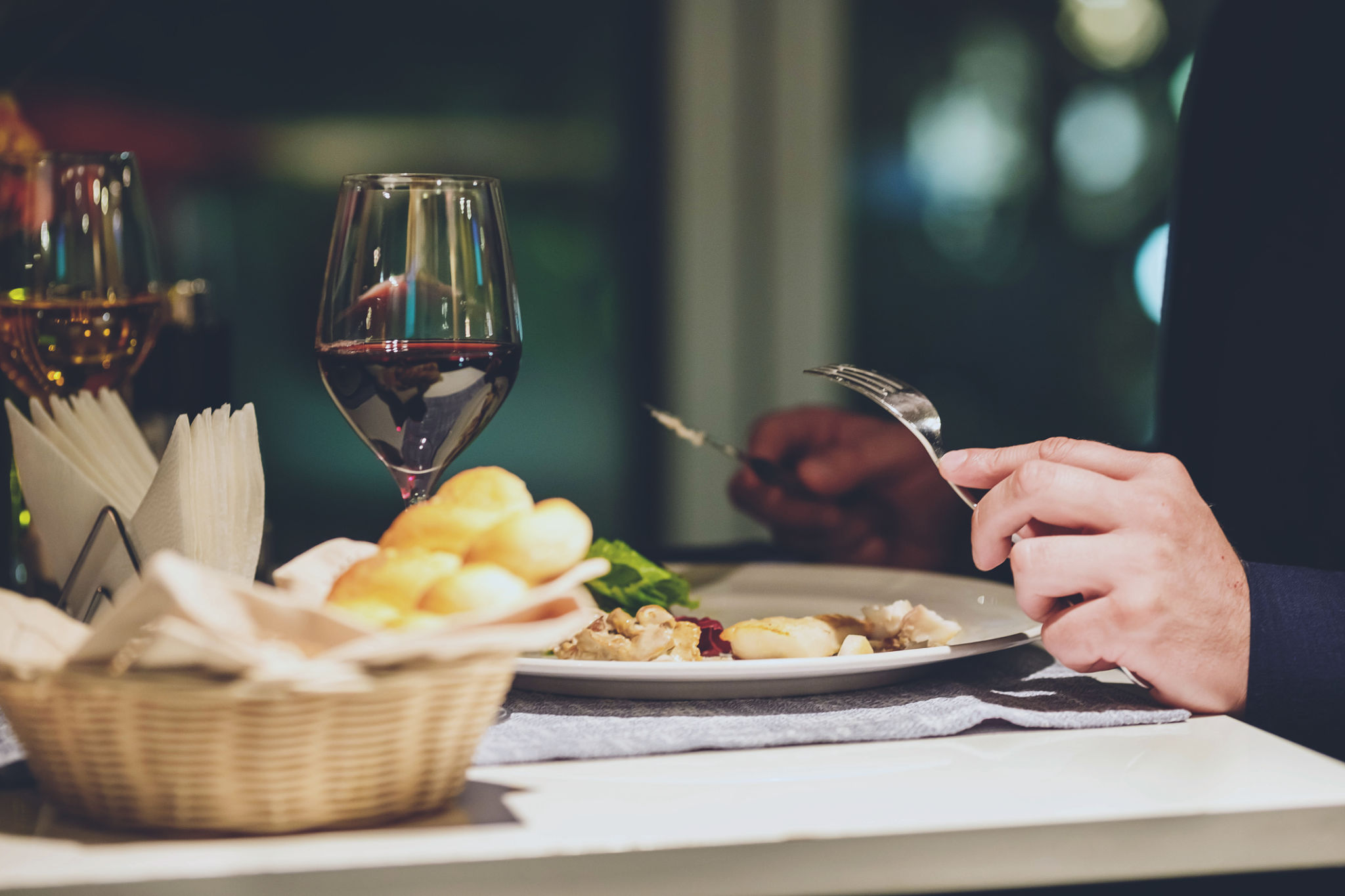 abendessen im bistro